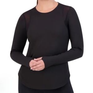 ❤️ Sage Collective Active Top Black Women's Small Long Sleeve Tee Workout